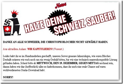 Die Aerzte halten die Schweiz sauber