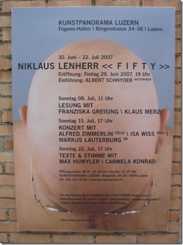 niklaus lenherr plakat << F I F T Y >>